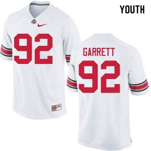 NCAA Ohio State Buckeyes Youth #92 Haskell Garrett White Nike Football College Jersey PQQ3445AL